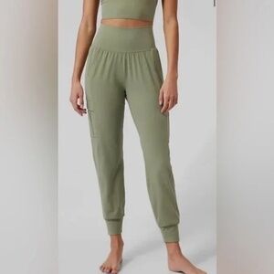 Athleta Salutation Cargo Jogger in Eucalyptus Olive Green‎